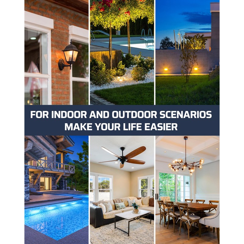 DEWENWILS Outdoor Wireless Light Switch and Receiver Kit IP65 Waterproof