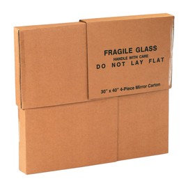 Aviditi 30404PCMC 4-Piece Mirror Boxes, 30" L x 40" W x 3 1/2" H, Kraft (1 Set of 4 Pieces))