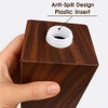 AUSAULAC 400ml Solid Wood Soap Dispenser for Bathroom,Kitchen –Wooden Refillable