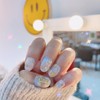 ☁Cloud Bear☁Handmade Nail Tips - Square / ☁구름곰돌이☁수제네일팁 - 스퀘어