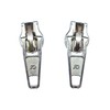 Miniblings Zipper Puller Silver Stud Plugs Earrings Upcycling