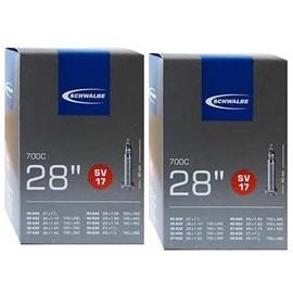 Schwalbe SV17 SV 17 Inner Tube 28 x 1.2 - 1.75 28/47-622 Pack of 2