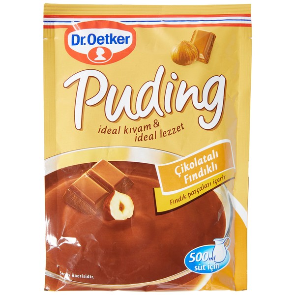 Dr. Oetker Chocolate-Nut Pudding 115g (Cikolatali Findik Aromali)
