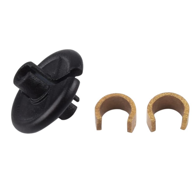 Yls Archery Slide-On Kisser Button Black with Copper Anchor Clips