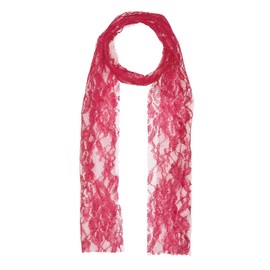 Bristol Novelty BA208 80’s Neon Lace Scarf | For Women | Pink 80', One Size