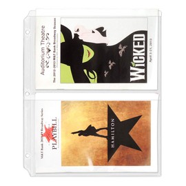 StoreSMART Program & Playbill Binder Page - 2 Pockets per Page - 25-Pack - MC50-PG-25