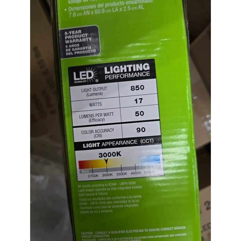 Commercial Electric Commerical Electric 24 in. LED White Direct Wire