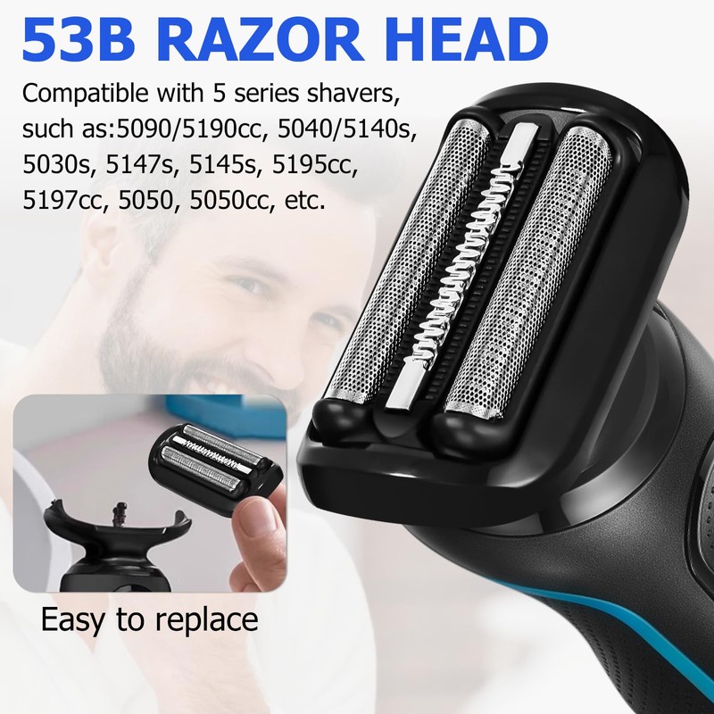 Ixydor Razor Heads 53B Replacement for Shaver Compatible with Series