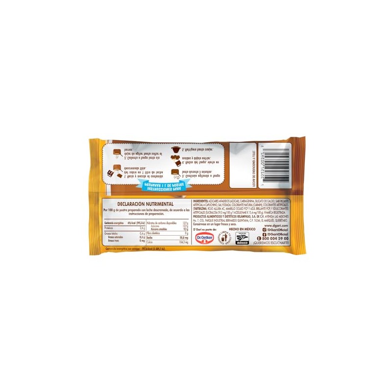 DGari Polvo para Preparar Flan, Sabor Capuchino 115 g