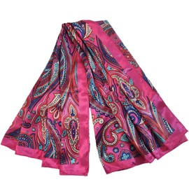 FAIRYGATE Women's Scarf Scarf Flower Bandana Headscarf Scarf 90 x 90 cm Colourful, 74006