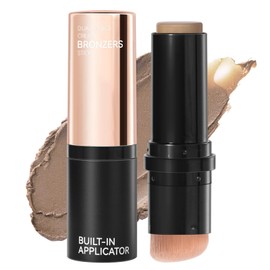 Erinde Cream Contour Bronzer Stick, Natural Finish Contouring Stick, Blendable & Smooth Matte Bronzer Stick, Waterproof & Long Lasting Face Shaping Makeup, 01 Warm Tone