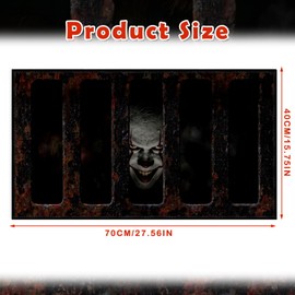 InIsaJace Spooky Halloween Doormat, Horror Movie 3D Halloween Door Mat Rugs Decor Non Slip, Entrance Front Mat Outdoor Rugs Front Porch (16 X 28 Inches)