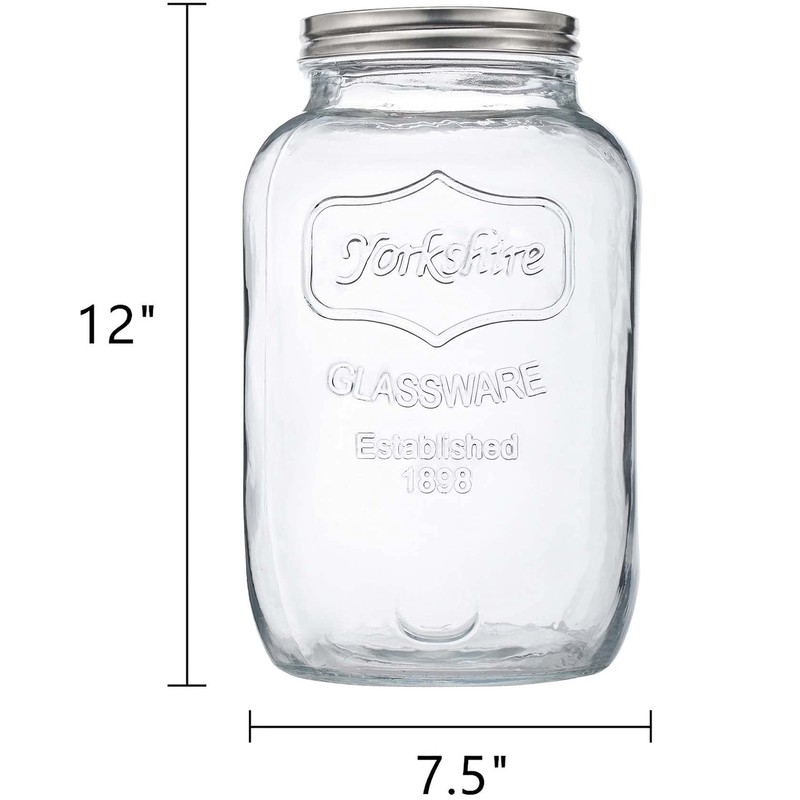 CATPOWER 2 Gallons X-Large Glass Jar With Mouth Canning Jar