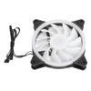 3Pcs Computer Chassis Cooling Fan Mute 6‑Pin Dual RGB Lights