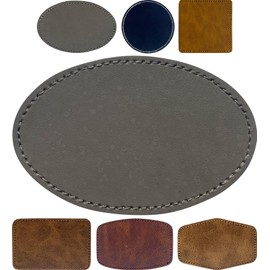 Gray Hat Leather Patches Heat,Laser Engraving Blank Leatherette Patches,UV Printing Faux Leather Sheets with Adhesive Heat Press Iron-on for Baseball/Truck/Flat Caps,Beanie,Cowboy/Work Hats(30 Pcs)