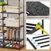 Ekisemio 12 Tier Stackable Shoe Rack, Expandable Adjustable Shoe Organizer,