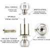 AMOTOFO Door Knobs with Lock Round Style Knob, Perfect for