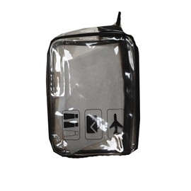 Clear Travel Toiletries Bag, TSA Approved Toiletry Bag with Zippers Transparent PVC Waterproof Cosmetic Makeup Bag for Men and Women