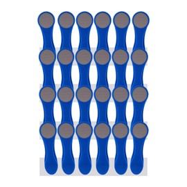 24 Clothes Pegs Laundry Clips with Spiral Springs Made of Stainless Steel and Soft Grip Soft Grip Soft Touch Indigo Grey
