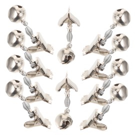 Gatuida 10pcs Fishing Bells Professional Fishing Alarm Bells for Sea Angling Metal Alarms for Boys and Girls Beginners Enthusiasts Random Style