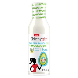 Skinnygirl Sugar Free Gluten Free Avocado Oil Salad Dressing, Garden Ranch, 11.5 Ounce (Pack of 6)