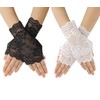 zavehony Fingerless Gloves,Lace Gloves