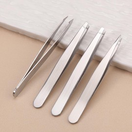 Exemption from postage Perfect For Eyebrow Hair Removal, Splinter & Ingrown Hair Removal & More - With Storage Bag & For Men & Women - Color: 4 silver combinations