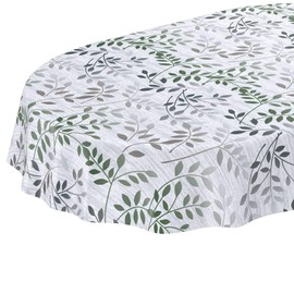 Anro Washable Oilcloth, Wax Tablecloth, Marble Grey