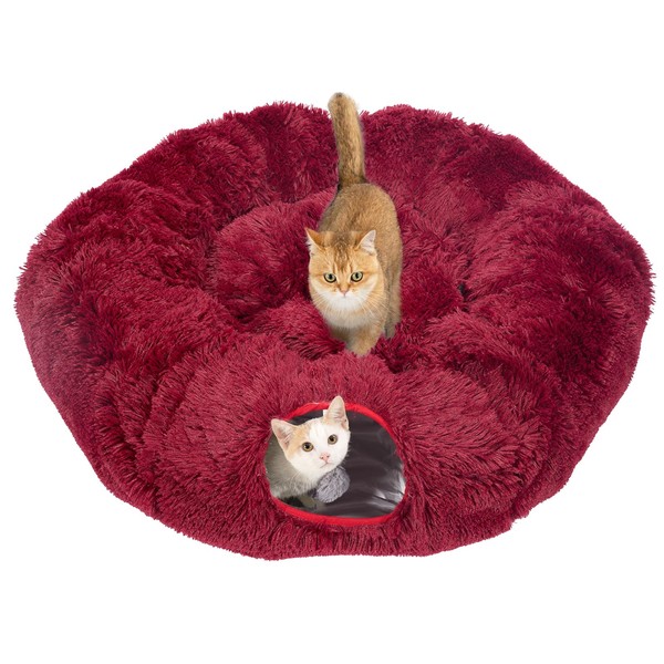 Avont Cat Tunnel Bed with Central Washable Cushion - Large