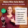 Wine Filters,Remove Sulfite and Histamine,Stick Purifier Alleviates Wine Allergies,Purify Wine