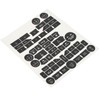 Car Interior Button Repair Decal Set Door Lock Button Decals
