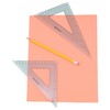 Westcott Triangular Scale Ruler Set, 30/60- and 45/90-Degrees, Back-to-School, School