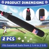 Sanwuta 2 Pcs Baseball Sleeve Bat Warmer Softball Bat Sleeve