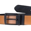 Hurley Men's Reversible Leather Belts, Tan, Medium