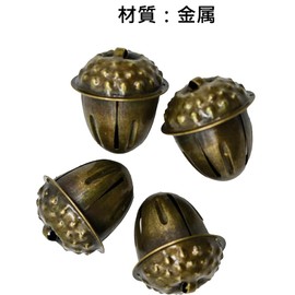 16 Tin Bell Bell Christmas Bell Retro Acorn Shaped Decorative Bell Cute Bells for Events DIY Crafting Charms Bell Collar Bell Accessory Gift Christmas Tree Festive Outdoor Hanging Sleigh Bell Bell
