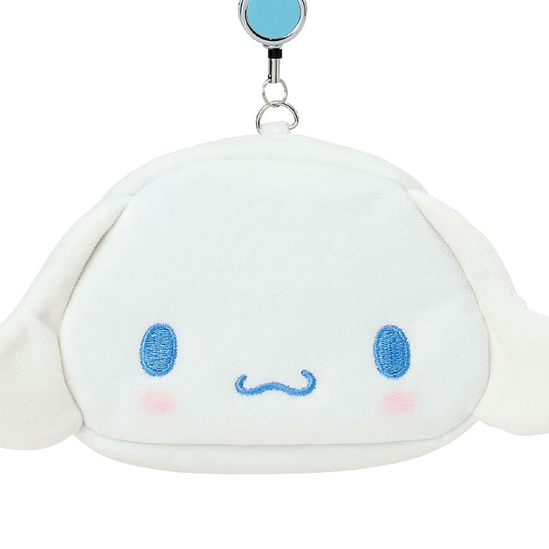 Sanrio 303291 Face Shape Pass Case & Pouch, Cinnamo Roll,