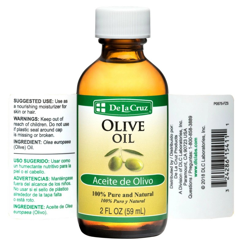 De La Cruz Pure Olive Oil, Non-GMO, Bottled in USA