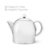 bredemeijer Santhee Double Walled Teapot, 1.4-Liter Stainless Steel Glossy Finish