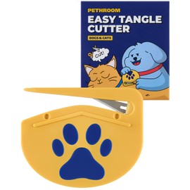 PETHROOM Easy Tangle Cutter for Dogs & Cats | Professional Dematting Tool with Steel Blade | Cat Matted Fur Remover | Safe & Gentle Pet Grooming Comb for Long & Medium Coats