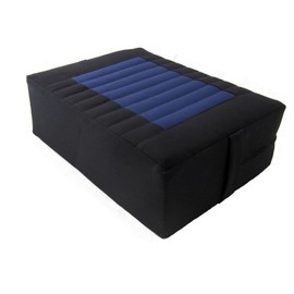 Tibetan Seat Meditation Cushion/Gomden - Black-Blue