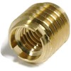 Brass Thread Inserts for Wood - Threaded Inserts #8-32 x
