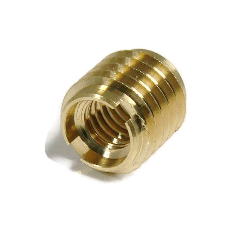 Brass Thread Inserts for Wood - Threaded Inserts #8-32 x