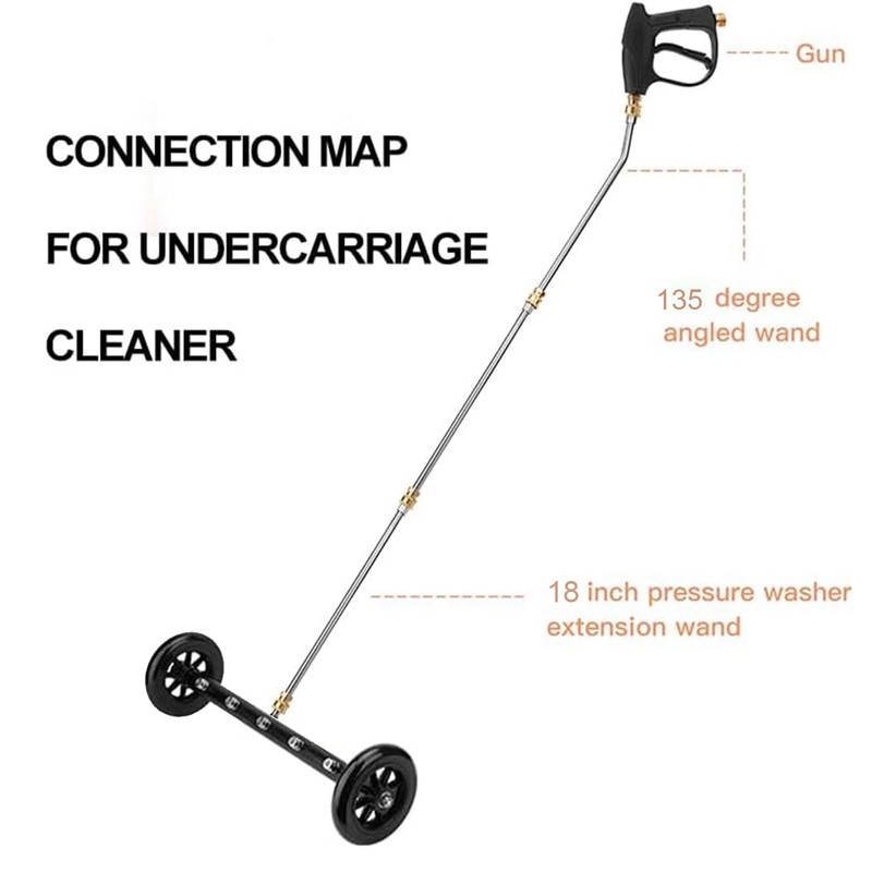 Undercarriage Pressure Washer Cleaner,Water Broom for Power Washer Undercarriage Attachment