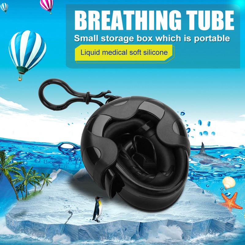 Keep Diving Silicone Wet Breathing Tube Foldable Snorkeling Free Diving