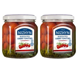 Nezhin Marinated Cherry Tomatoes, Made from Fresh, No Preservatives Added 450gr/15.9oz Pack of 2