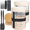 Kmise 2 Pack Pro Sourdough Starter Jar, 34 Oz Large