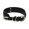 Lookook Womens Fashion O Ring Choker Faux Leather Collar (Black