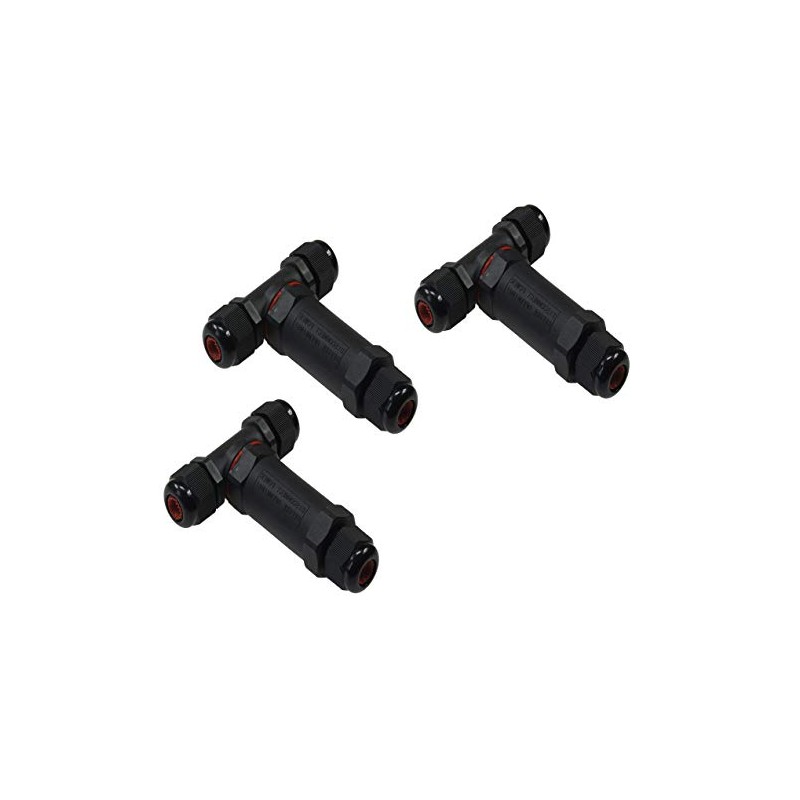 ChiliTec Cable Connector Y Adapter Waterproof Cable Sleeve IP68 3-Pin