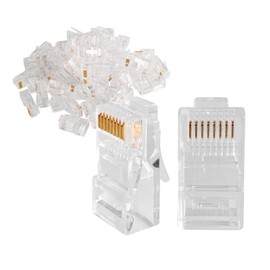 SEAFON 100 Conectores Rj45,Conectores Rj45, Para Cable Ethernet, Cat 5e, Cable Red UTP, Uso Rudo/Hogar/Profesional, Plugs Ethernet, Plug LAN