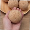 Kisangel 6PCS Wooden Desktop Soccer Replacement Balls Solid Wood Tabletop